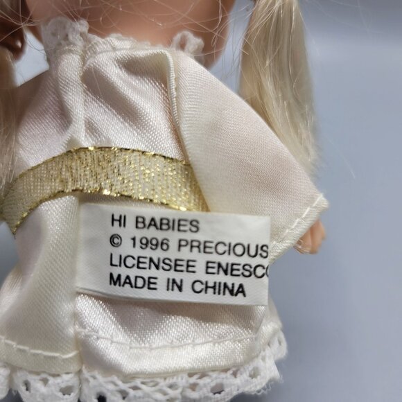 Vtg Precious Moments Hi Babies Doll Blonde 1996 Enesco Collectible 4" Figurine - Picture 4 of 12